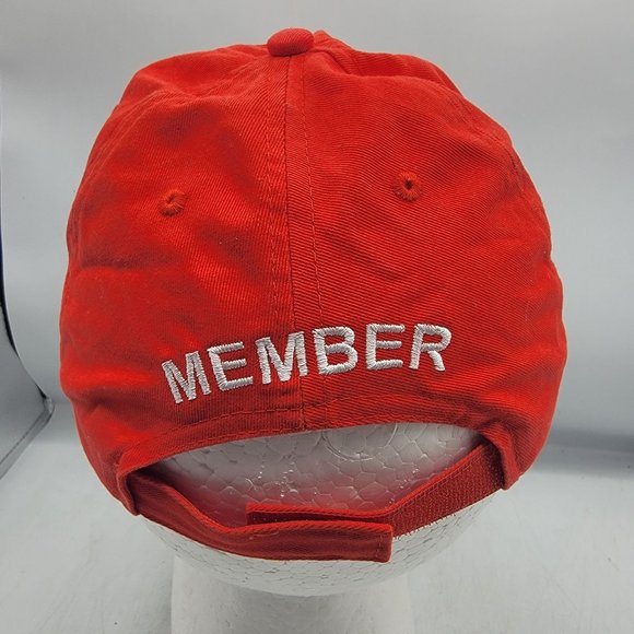 Disney Vacation Club Member Adults Red Hat Cap Adjustable Comfort Casual - Picture 3 of 9
